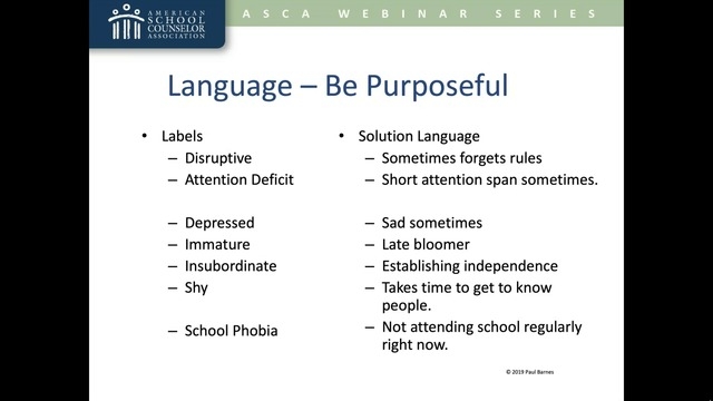 Solution-Focused Techniques for School Counselors – ASCA On Air
